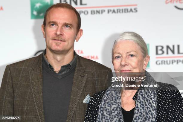 Vanessa Redgrave and Carlo Gabriel Nero attend a photocall during the 12th Rome Film Fest at Auditorium Parco Della Musica on November 2, 2017 in...