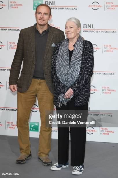 Vanessa Redgrave and Carlo Gabriel Nero attend a photocall during the 12th Rome Film Fest at Auditorium Parco Della Musica on November 2, 2017 in...