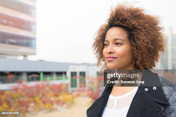 portrait of business woman - beautiful ethiopian women foto e immagini stock