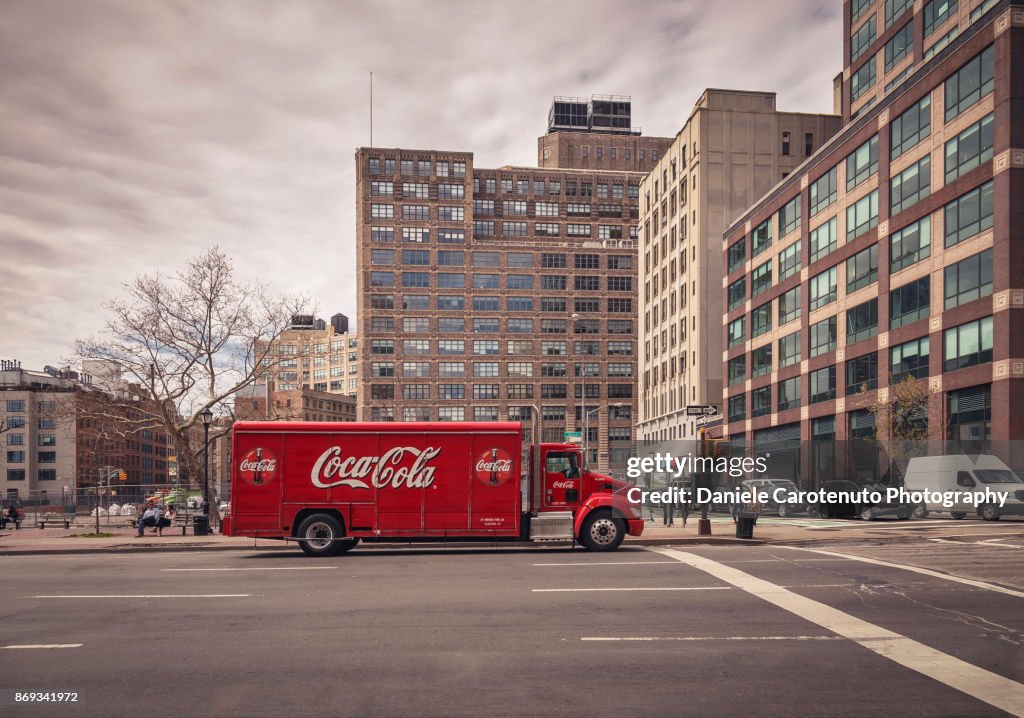 Coca Cola red truck