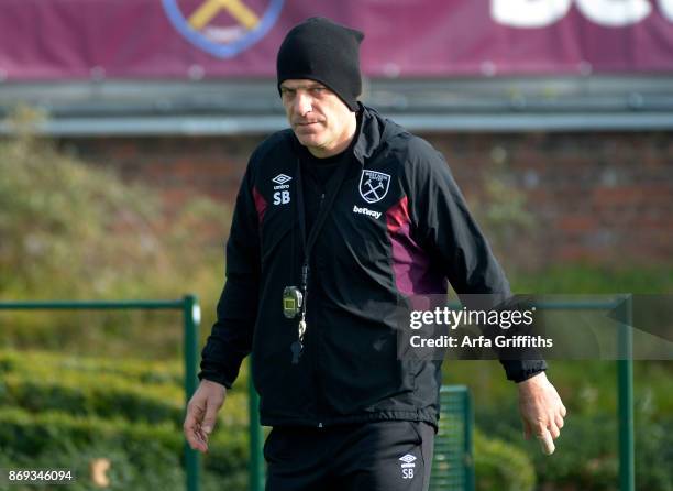 Slaven Bilic of West Ham United during training at Rush Green on November 2, 2017 in Romford, England.