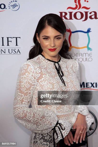 Spanish actress Andrea Duro poses during the red carpet of The Golobal Gift Gala at St Regis Hotel on November 01, 2017 in Mexico City, Mexico.