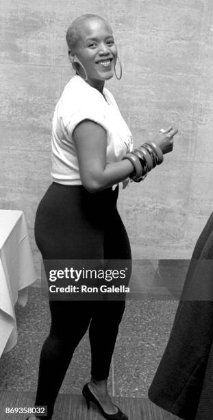 Toukie Smith attends Willi Smith Fashion Show on February 26, 1989 at the Tower Gallery in New York City.