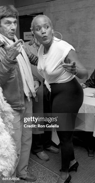 Toukie Smith attends Willi Smith Fashion Show on February 26, 1989 at the Tower Gallery in New York City.