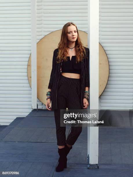 Actress Loane Balthasar is photographed for Self Assignment on September, 2017 in Venice, Italy. .