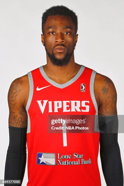 Tony Wroten of the Rio Grande Valley Vipers poses for a head shot during the NBA G-League media day November 1, 2017 at the team's practice facility...