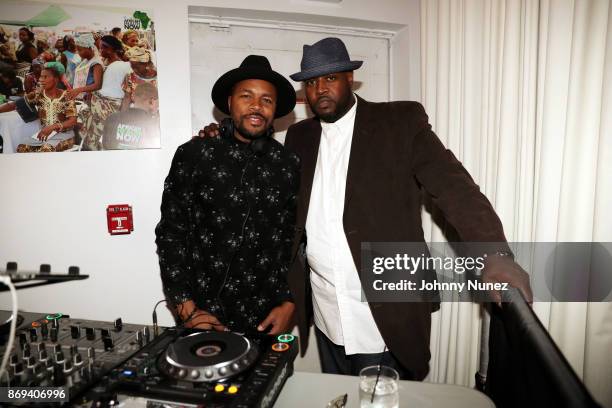 Nice and DJ Clark Kent attend the 2017 Africa Health Now Gift Of Life Gala at Sun West Studios on November 1, 2017 in New York City.