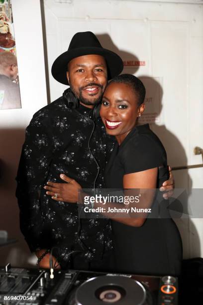 Nice and Nana Eyeson-Akiwowo attend the 2017 Africa Health Now Gift Of Life Gala at Sun West Studios on November 1, 2017 in New York City.