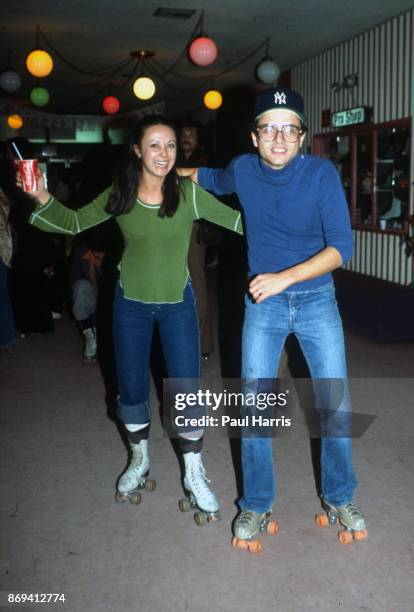 Year old Joe Pantoliano roller skating in Hollywood. June 12 skating Hollywood, California