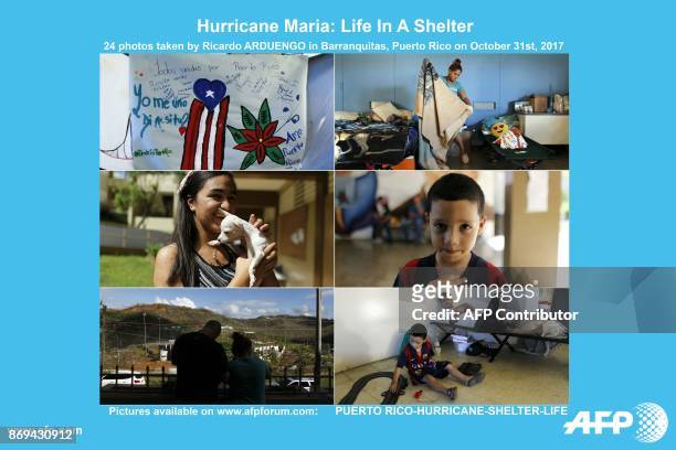 Selection of 24 images by Puerto Rican photographer Ricardo Arduengo offers a glimpse into the lives of refugees inside a shelter in Barranquitas,...