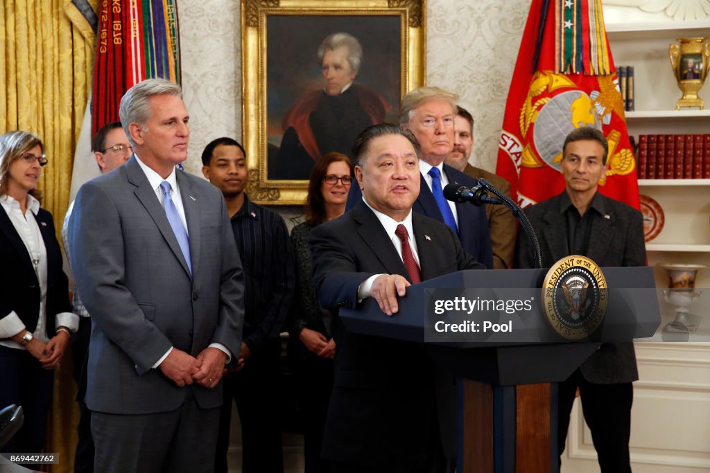 President Trump Makes Jobs Announcement at the White House