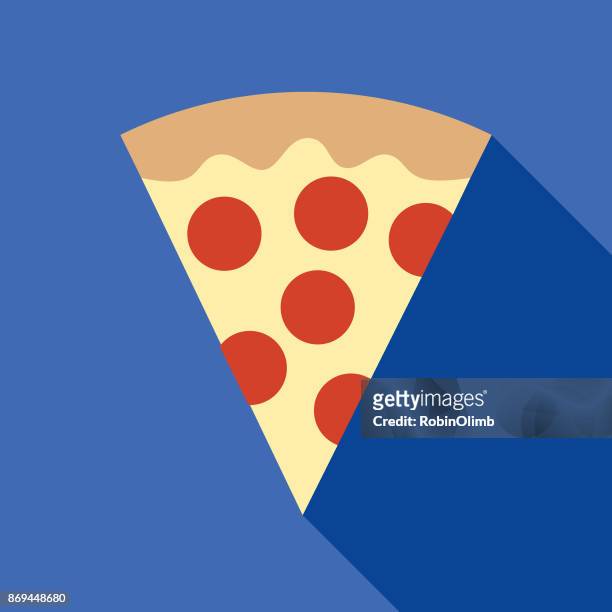 stockillustraties, clipart, cartoons en iconen met pizza slice-pictogram - pizza