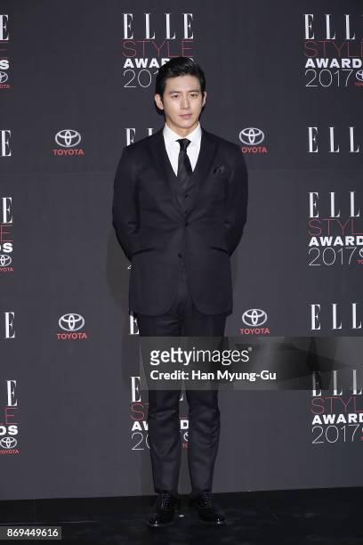 South Korean actor Ko Soo attends the ELLE 25th Anniversary "ELLE Style Awards" on November 2, 2017 in Seoul, South Korea.