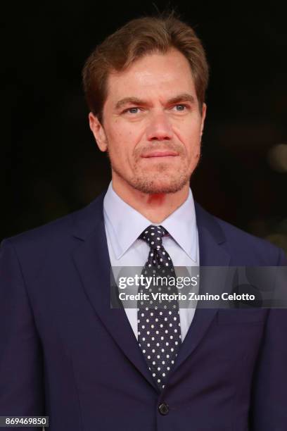 Michael Shannon walks a red carpet for 'Trouble No More' during the 12th Rome Film Fest at Auditorium Parco Della Musica on November 2, 2017 in Rome,...