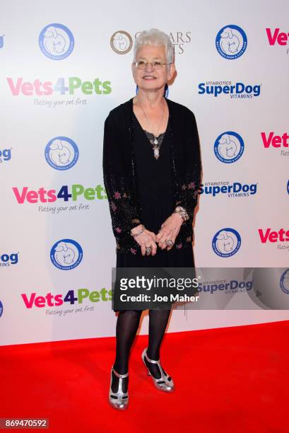 Jacqueline Wilson attends the Collars and Coats Ball 2017 at Battersea Evolution on November 2, 2017 in London, England.