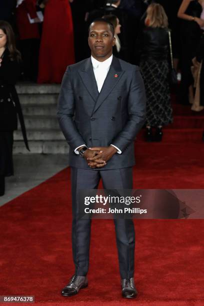 Leslie Odom Jr attends the 'Murder On The Orient Express' World Premiere at Royal Albert Hall on November 2, 2017 in London, England.