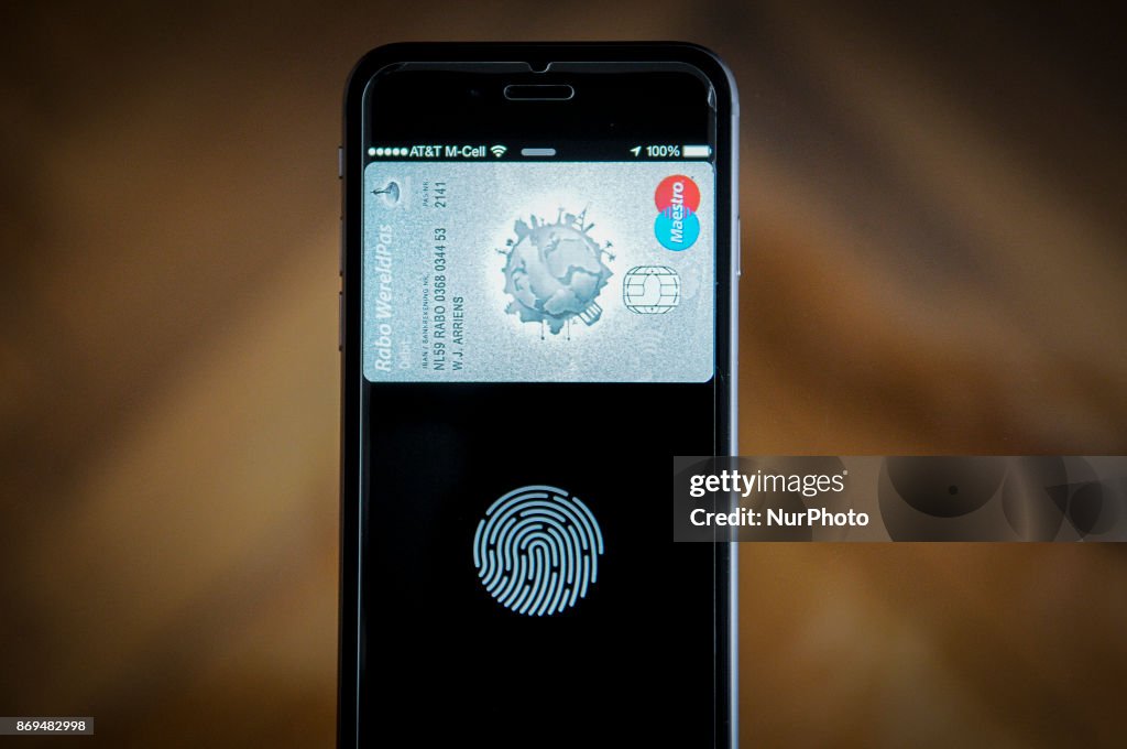 Apple Pay on an iPhone