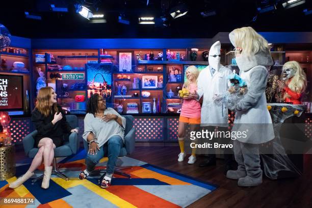 Pictured : Andy Cohen, Julianne Moore and Whoopi Goldberg --