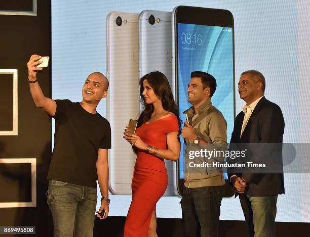 Manu Jain Vice President Xiaomi and Global Managing director Xiaomi India, Jai Mani Lead Product Manager Xiaomi India, actress and model Katrina...