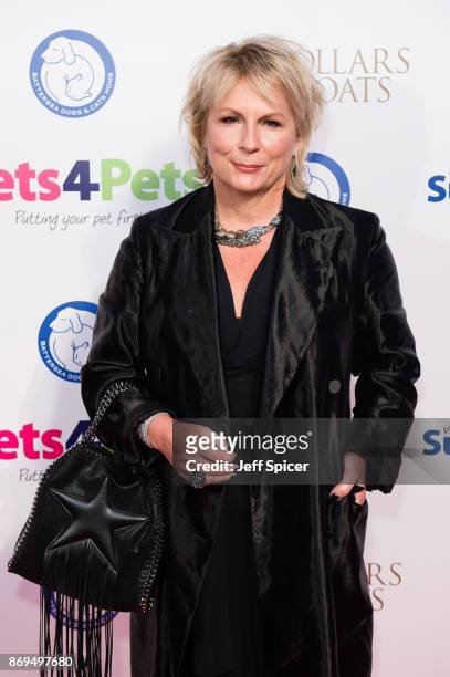 Jennifer Saunders attends the Collars and Coats Ball 2017 at Battersea Evolution on November 2, 2017 in London, England.