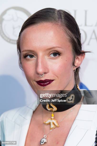 Freya Edmonson attends the Collars and Coats Ball 2017 at Battersea Evolution on November 2, 2017 in London, England.