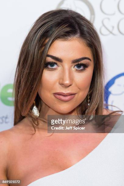 Abigail Clarke attends the Collars and Coats Ball 2017 at Battersea Evolution on November 2, 2017 in London, England.