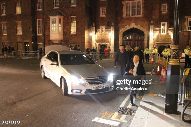 Polices take security measures on the 100th anniversary of the Balfour Declaration in front of the Lancaster House in London, United Kingdom November...