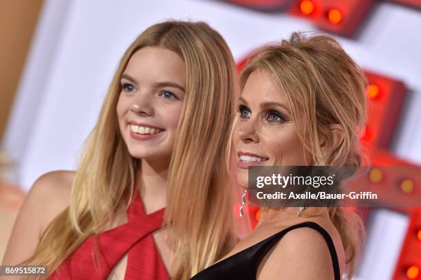 Actress Cheryl Hines and daughter Catherine Rose Young arrive at the Los Angeles premiere of 'A Bad Moms Christmas' at Regency Village Theatre on...