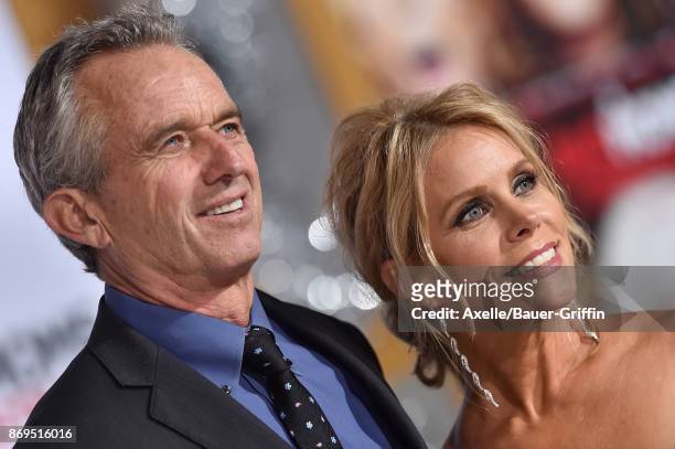 Robert F. Kennedy Jr. And actress Cheryl Hines arrive at the Los Angeles premiere of 'A Bad Moms Christmas' at Regency Village Theatre on October 30,...