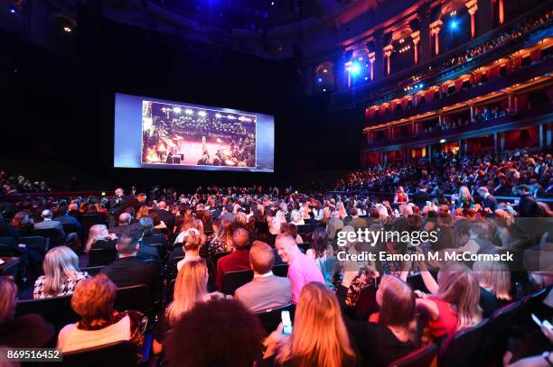 General view inside the 'Murder On The Orient Express' World Premiere held at Royal Albert Hall on November 2, 2017 in London, England.