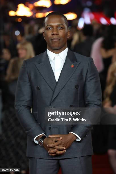 Leslie Odom Jr attends the 'Murder On The Orient Express' World Premiere held at Royal Albert Hall on November 2, 2017 in London, England.