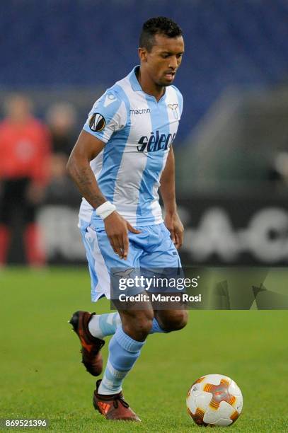 Nani of SS Lazio during the UEFA Europa League group K match between Lazio Roma and OGC Nice at Stadio Olimpico on November 2, 2017 in Rome, Italy.