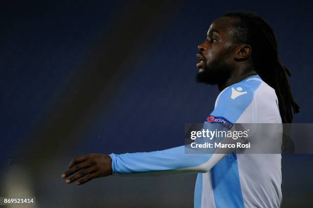 Jordan Lukaku of SS Lazio during the UEFA Europa League group K match between Lazio Roma and OGC Nice at Stadio Olimpico on November 2, 2017 in Rome,...