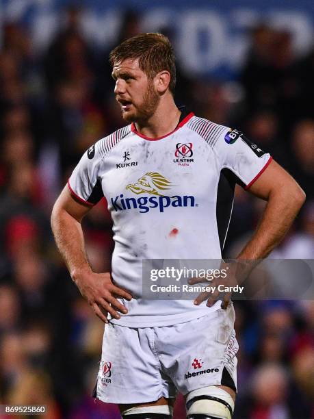 Belfast , United Kingdom - 28 October 2017; Chris Henry of Ulster during the Guinness PRO14 Round 7 match between Ulster and Leinster at Kingspan...