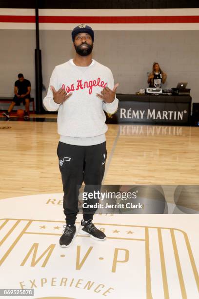Baron Davis attends The Launch of The House Of Remy Martin MVP Experience at Shoot 360 on November 2, 2017 in Torrance, California.