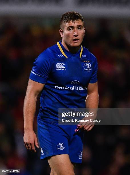 Belfast , United Kingdom - 28 October 2017; Jordan Larmour of Leinster during the Guinness PRO14 Round 7 match between Ulster and Leinster at...