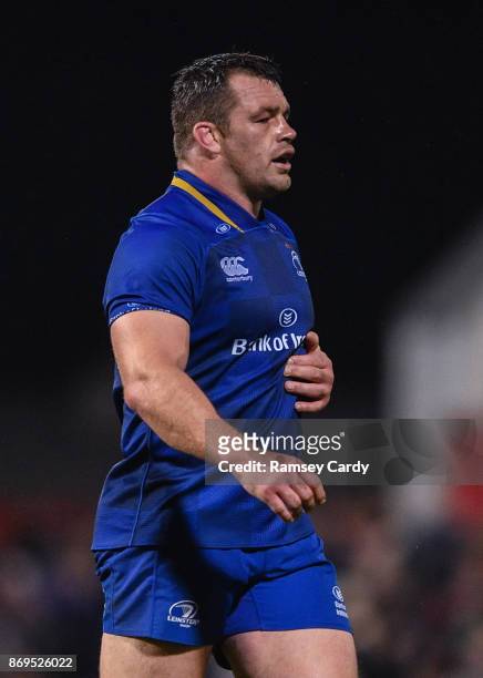 Belfast , United Kingdom - 28 October 2017; Cian Healy of Leinster during the Guinness PRO14 Round 7 match between Ulster and Leinster at Kingspan...