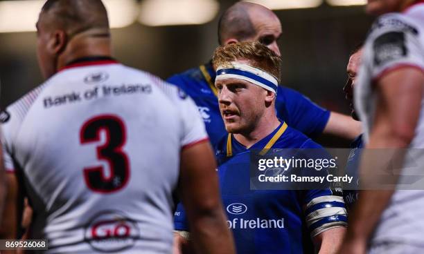 Belfast , United Kingdom - 28 October 2017; James Tracy of Leinster during the Guinness PRO14 Round 7 match between Ulster and Leinster at Kingspan...