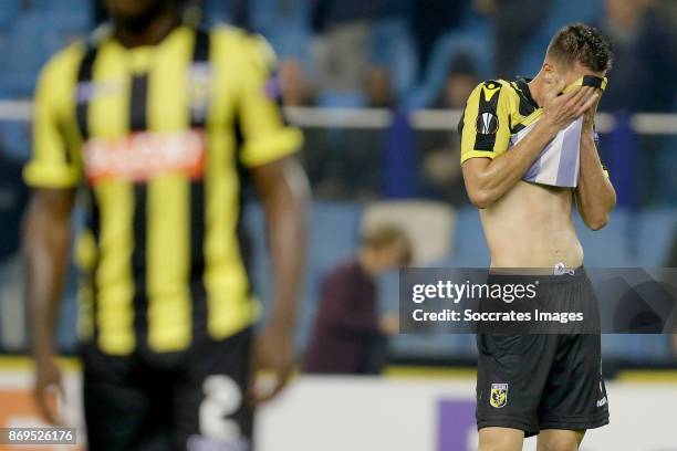 Matt Miazga of Vitesse during the UEFA Europa League match between Vitesse v Zulte Waregem at the GelreDome on November 2, 2017 in Arnhem Netherlands