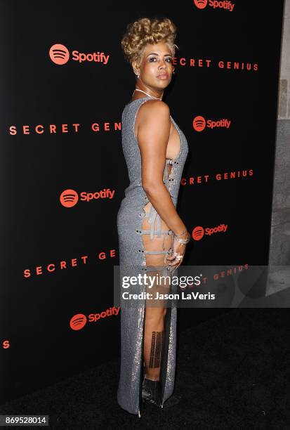 Singer Kelis attends Spotify's inaugural Secret Genius Awards at Vibiana Cathedral on November 1, 2017 in Los Angeles, California.