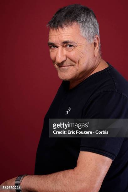 Jean-Marie Bigard poses during a portrait session in Paris, France on .