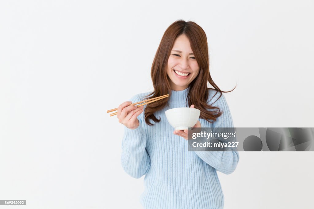 Woman who eats
