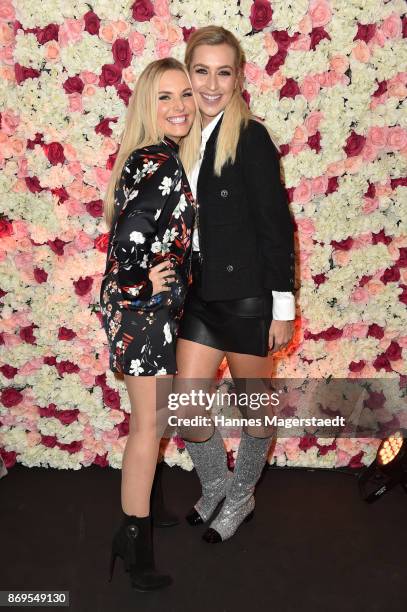 Alessandra Geissel and Verna Kerth during the 'Fantasia' VIP premiere of Schubecks Teatro at Spiegelzelt on November 2, 2017 in Munich, Germany.