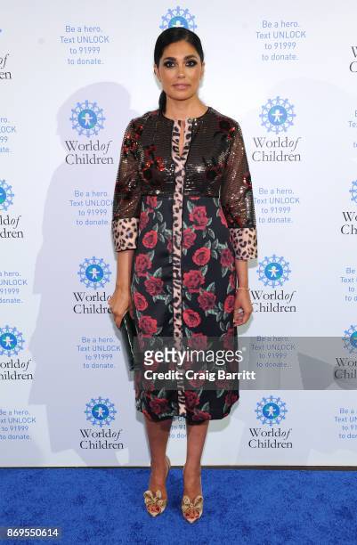 World of Children Celebrity Ambassador, Fashion Designer Rachel Roy attends World of Children Awards 2017 at 583 Park Avenue on November 2, 2017 in...
