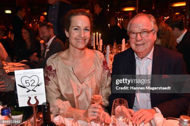 Gioia von Thun and her father Friedrich von Thun during the 'Fantasia' VIP premiere of Schubecks Teatro at Spiegelzelt on November 2, 2017 in Munich,...