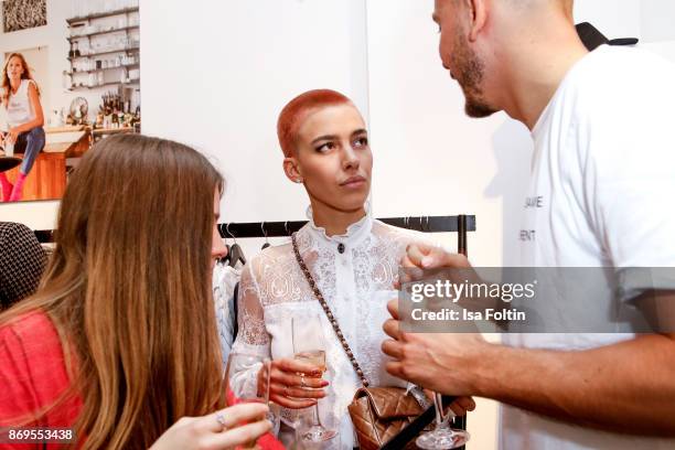 German singer Alina Sueggeler alias Frida Gold at the Vestiaire Collective and Toni Garrn Charity Sale Opening on November 2, 2017 in Berlin, Germany.