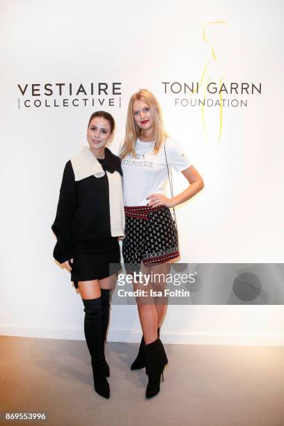 German singer Lena Meyer-Landrut at the Vestiaire Collective and Toni Garrn Charity Sale Opening on November 2, 2017 in Berlin, Germany.