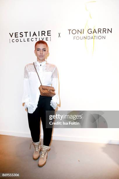 German singer Alina Sueggeler alias Frida Gold at the Vestiaire Collective and Toni Garrn Charity Sale Opening on November 2, 2017 in Berlin, Germany.