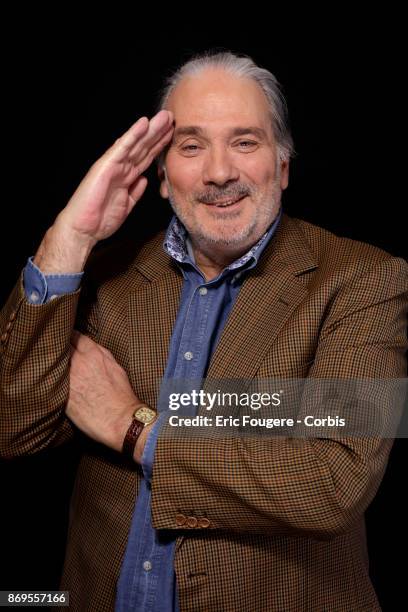 Laurent Ventura poses during a portrait session in Paris, France on .