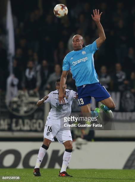 Olympique Marseille Aymen Abdennour from Tunisia in action during the UEFA Europa League match between Vitoria de Guimaraes and Olympique Marseille...